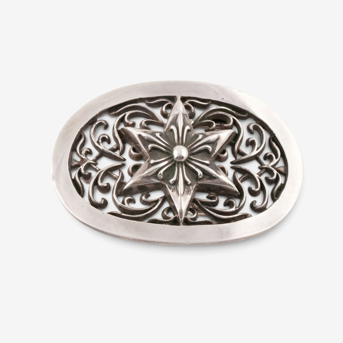 Large 6 Point Star Belt Buckle