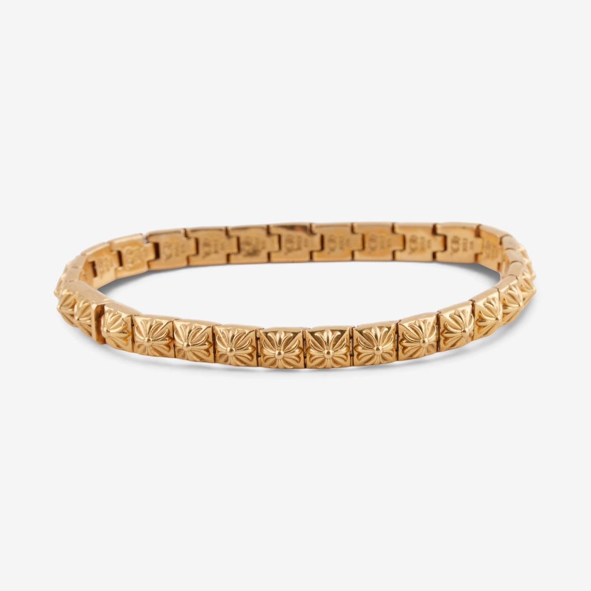 22k Small Pyramid Plus Link Bracelet (29 Link)(England)