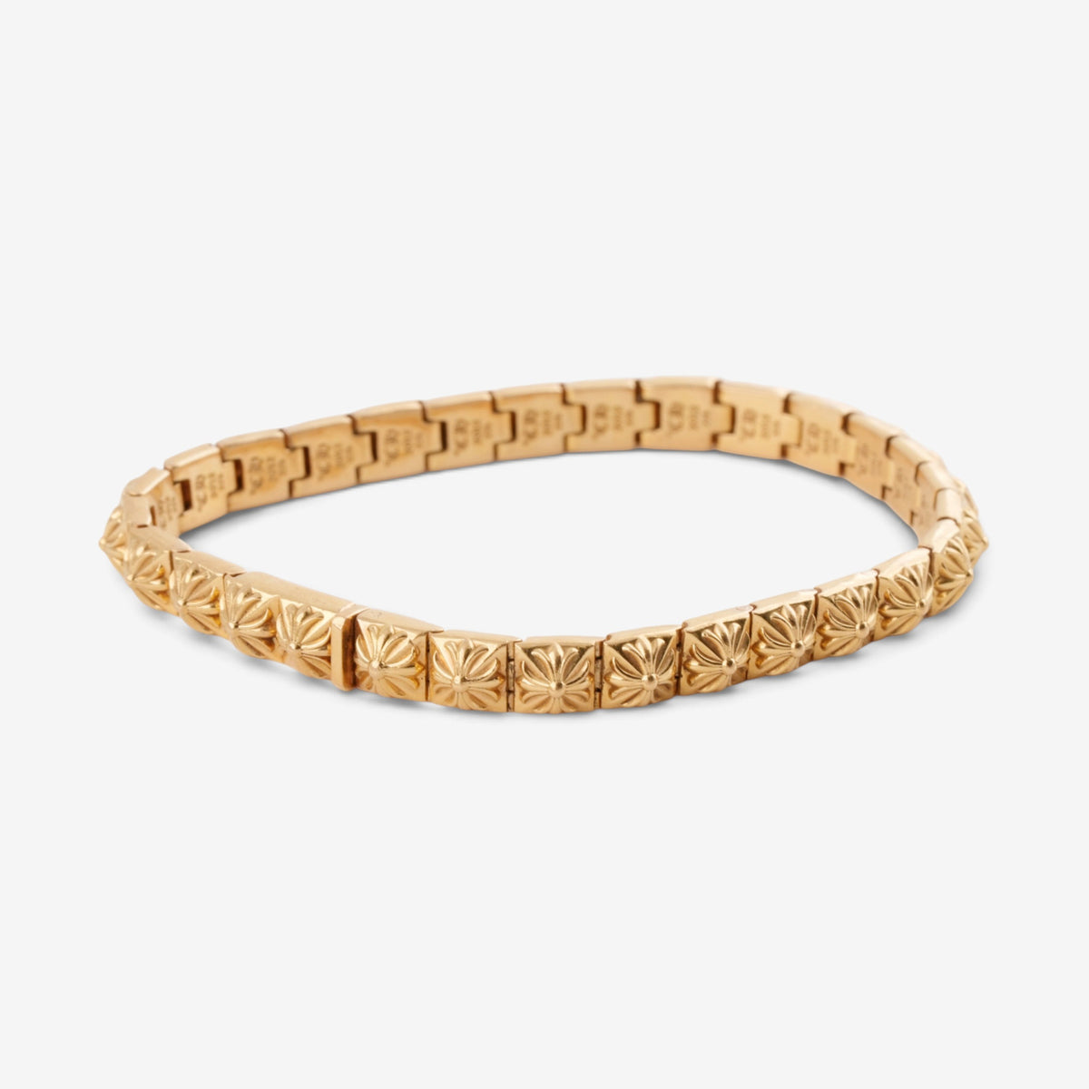 22k Small Pyramid Plus Link Bracelet (29 Link)(England)
