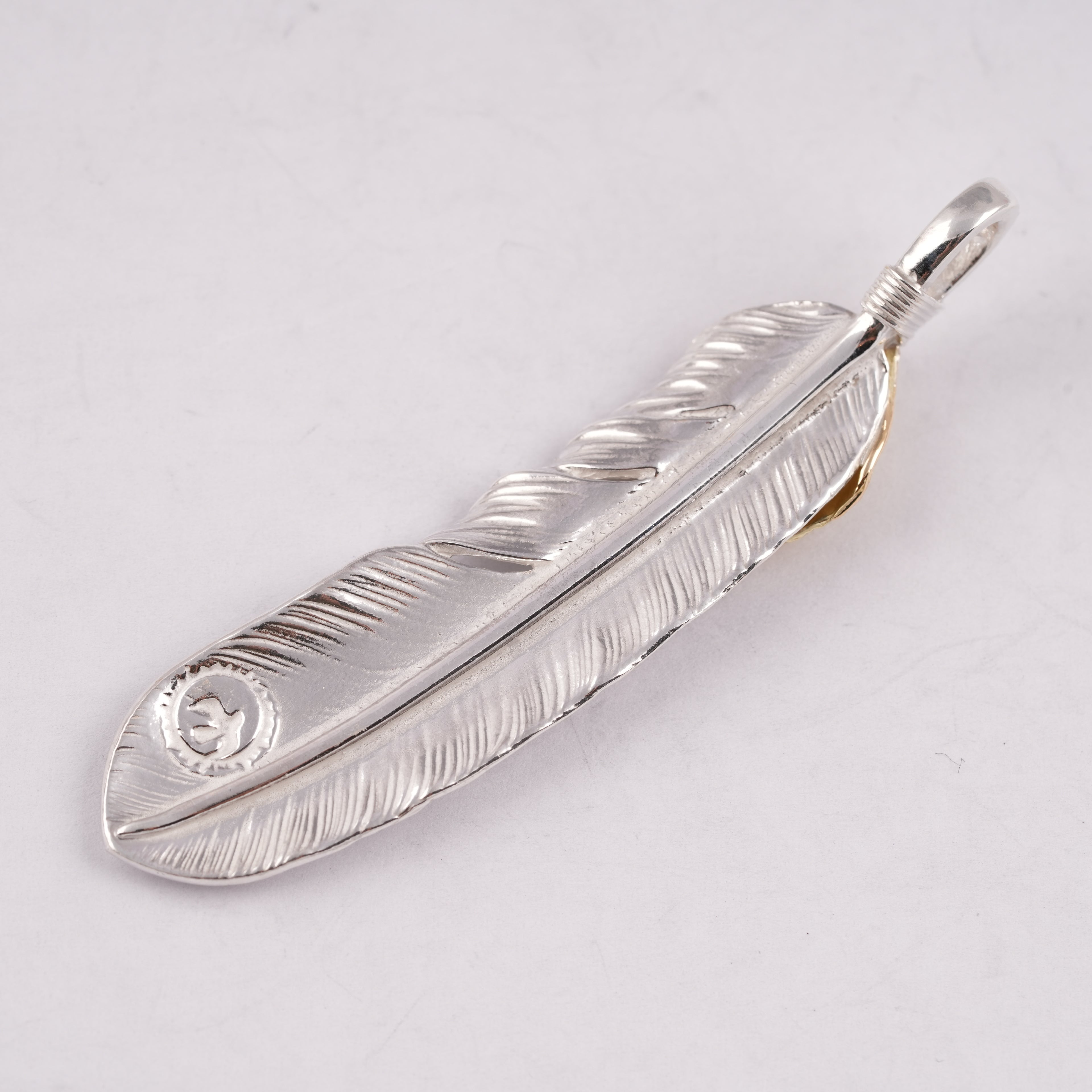 Gold Top Silver Feather (Left)(XL) #00178