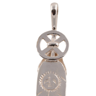 Heart Wheel Silver Feather (L) #00549