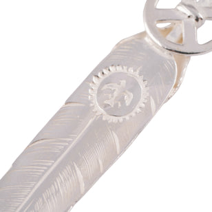 Heart Wheel Silver Feather (L) #00193