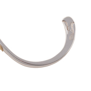 Eagle Head Silver Cuff w/ Gold Stamp (M)