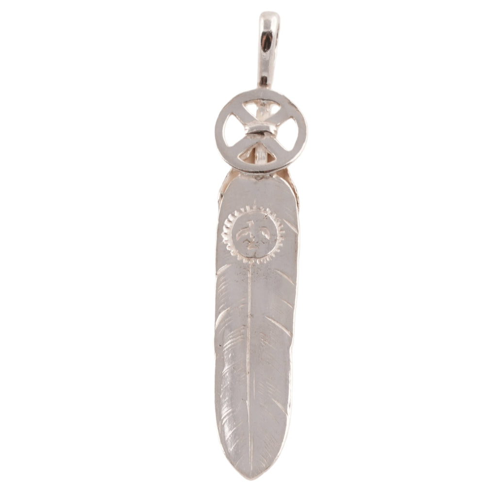 Heart Wheel Silver Feather (L) #00547