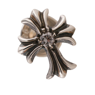 Diamond No2 CH Cross Stud Earring #00437