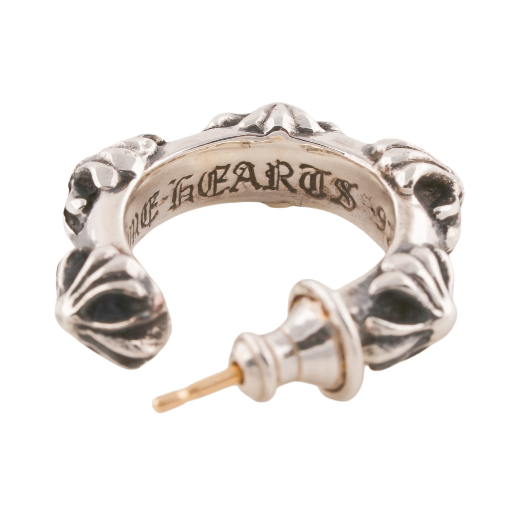 Cross Band Hoop Earring