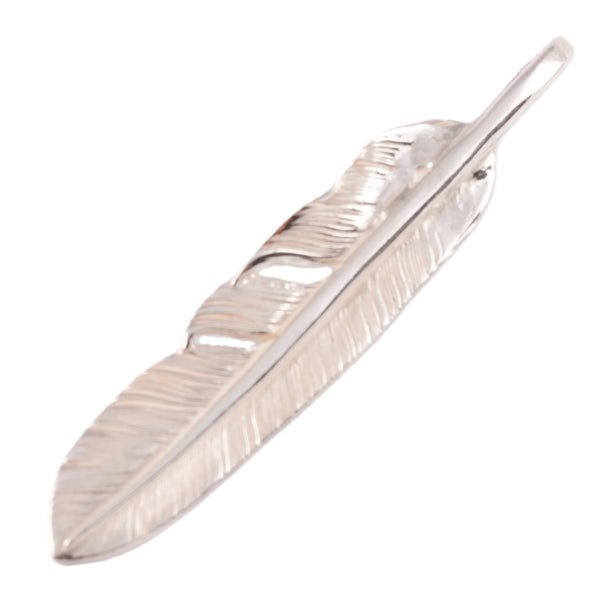 Silver Feather Pendant (Right)(L)