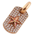 22k Pave Diamond 5-Point Star Tiny Dogtag — Chrome Hearts