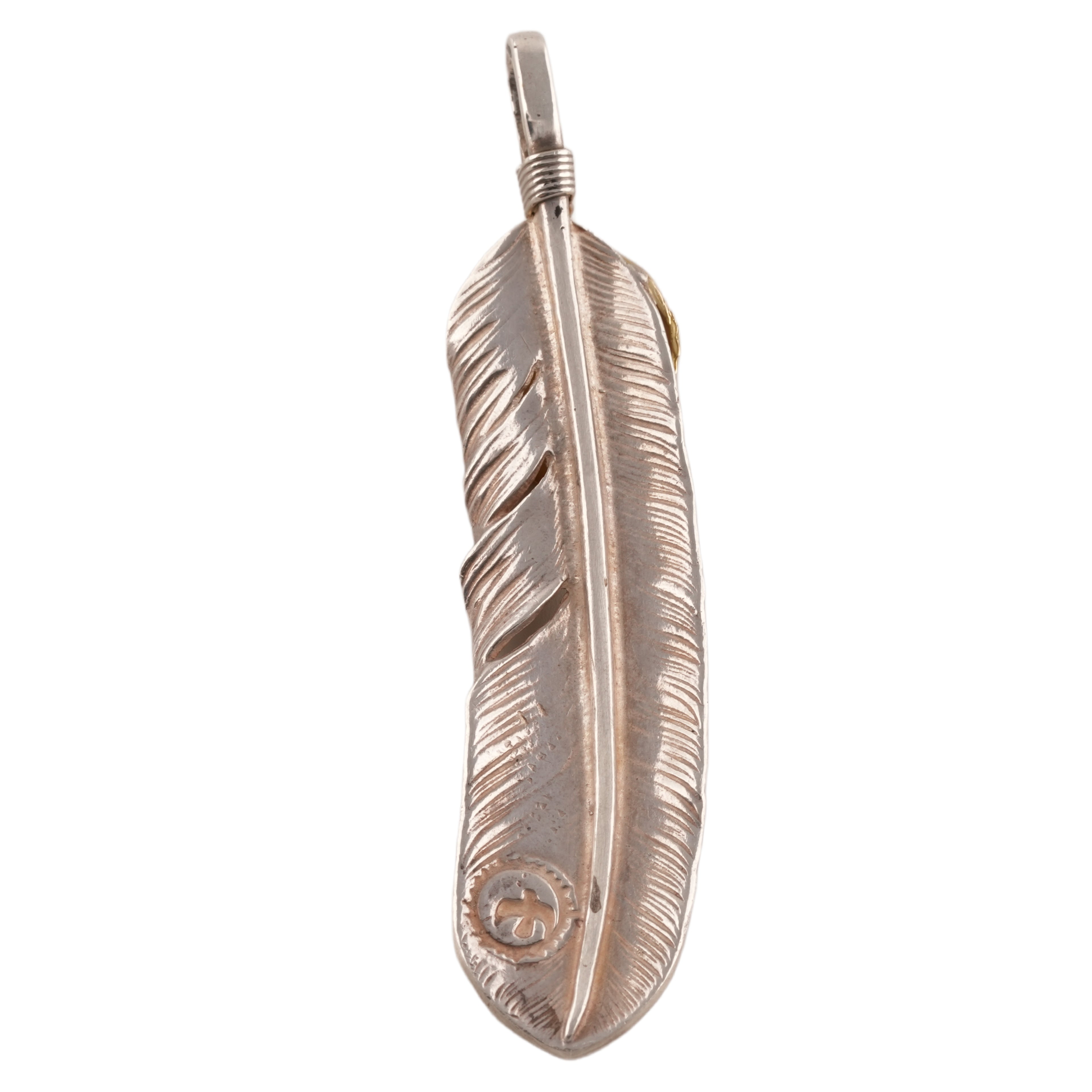 Gold Top Silver Feather (Left)(XL) (Old Design) #00536