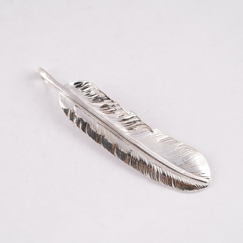 Plain Silver Feather (Left)(XL) #00184
