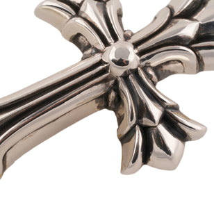 Large Double CH Cross Pendant
