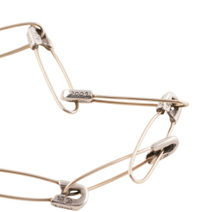 Chain of Safety Pin Necklace (16inch)