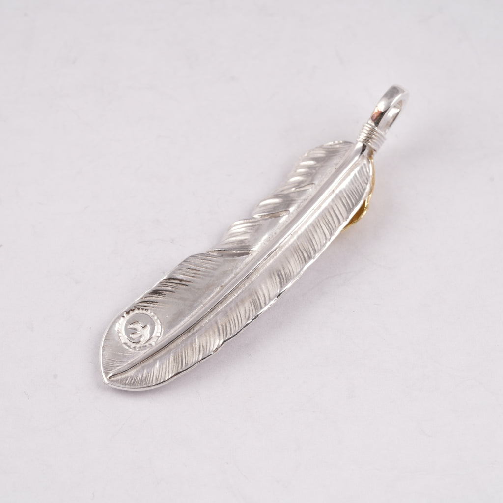 Gold Top Silver Feather (Left)(XL)