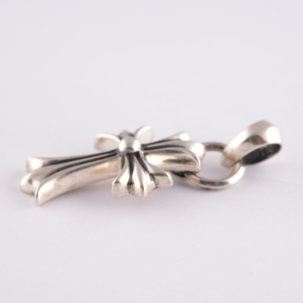 Small CH Cross Pendant With Bale