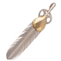 Gold Top Heart Wheel Silver Feather (L) — Goro's