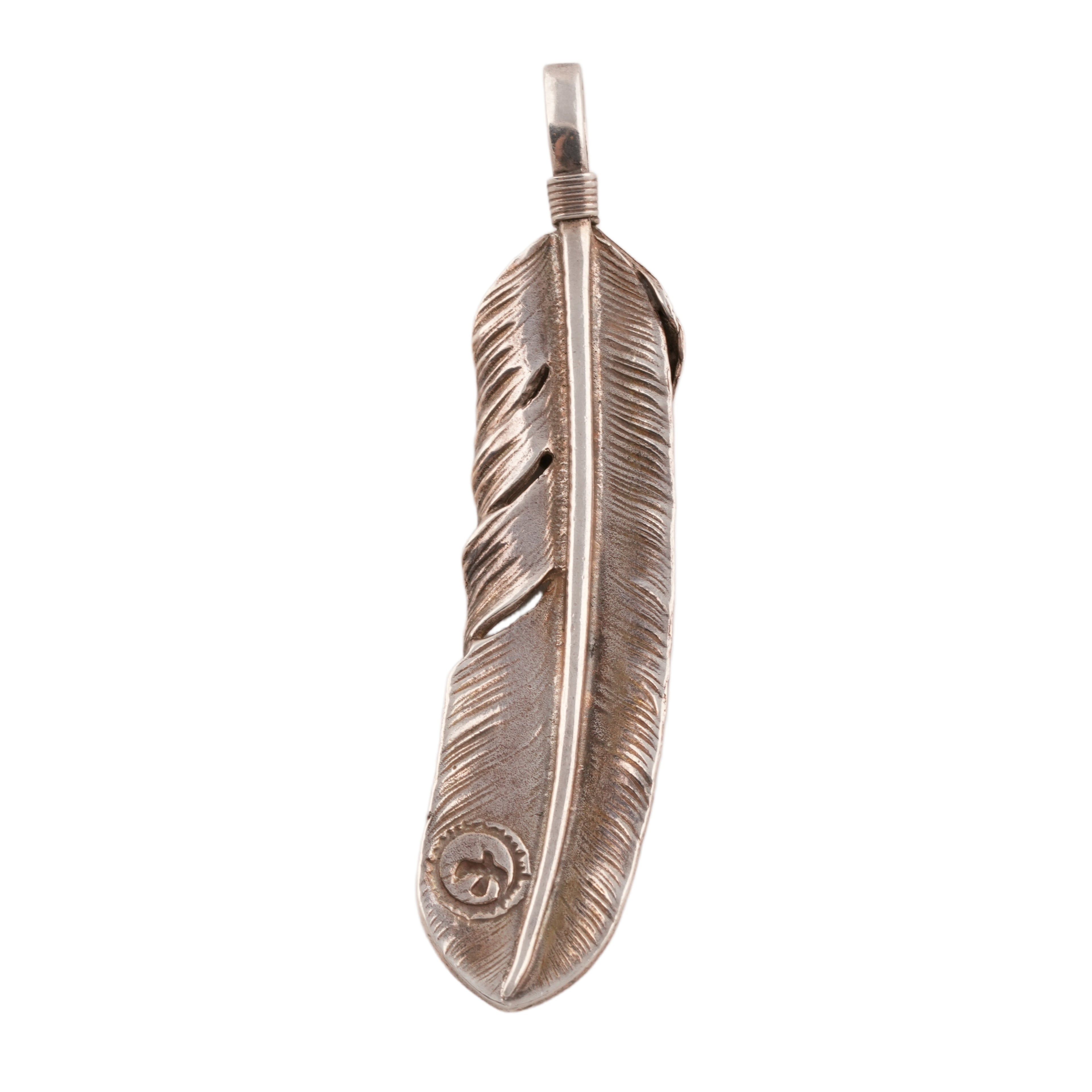 Layered Top Silver Feather (Left)(XL)