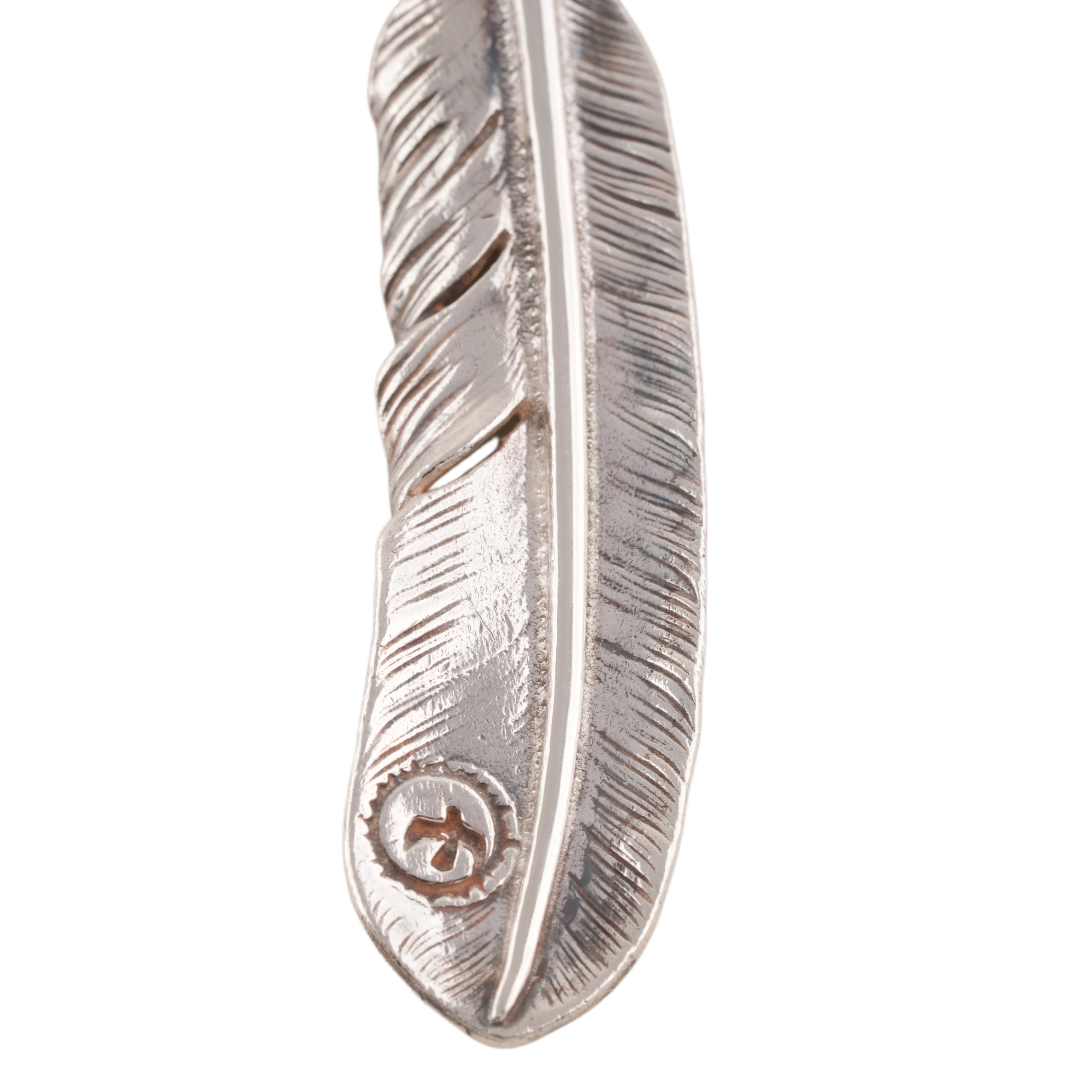 Gold Stamp Silver Feather (Left)(XL)