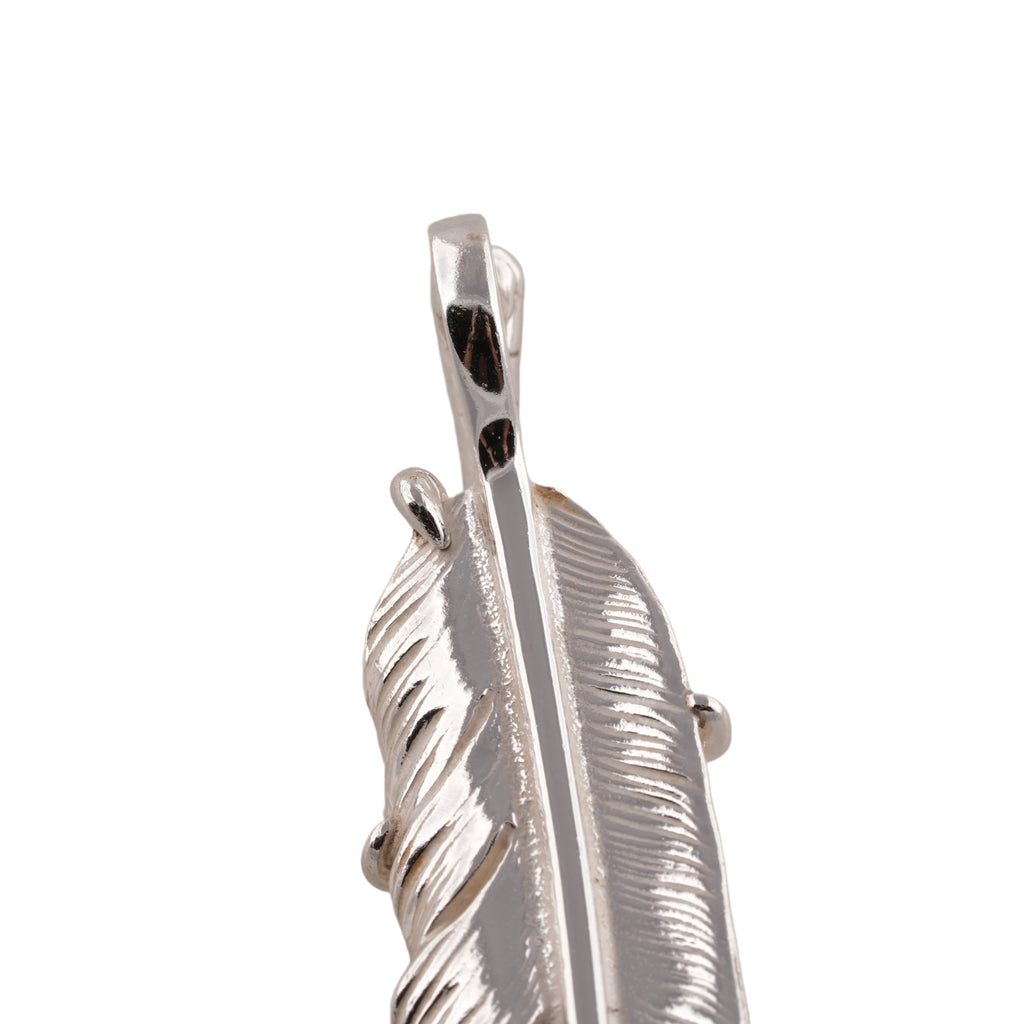 Claw Silver Feather w/ Gold Stamp (Left)(XL)