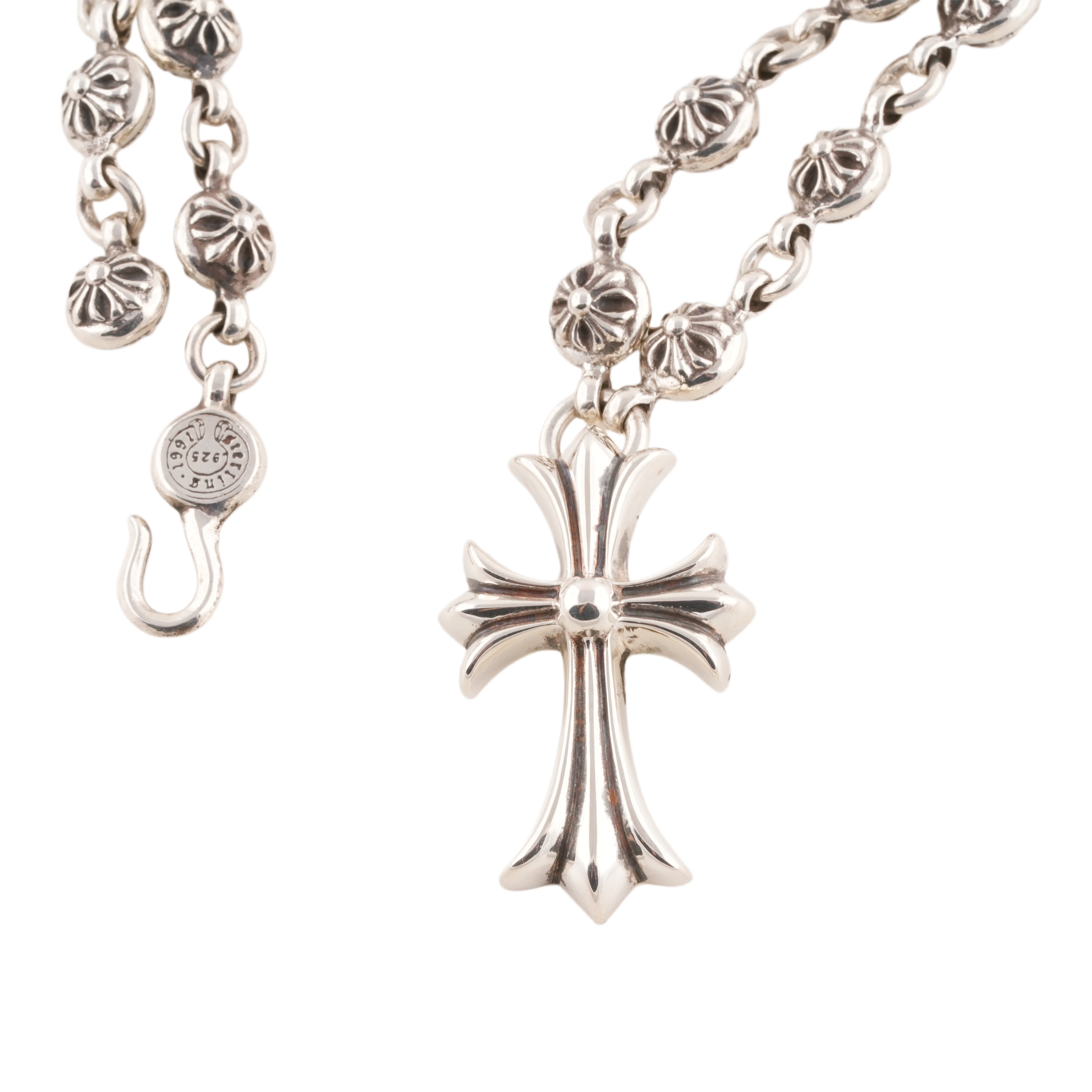 CH Cross + Cross Ball Necklace (Integrated) (20inch)