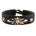 Gold Stamp GC24 3-Concho Leather Bracelet — Goro's