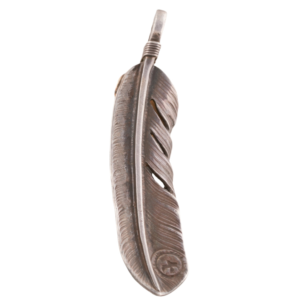Gold Top Silver Feather (Right)(XL) #00302