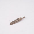 Silver Feather Pendant (Right)(L) — Goro's