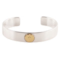 Gold Eagle Stamp Flat Silver Cuff (M) (7inch) — Goro's