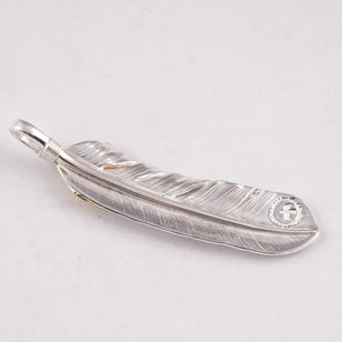 Gold Top Silver Feather (Right)(XL) #00182