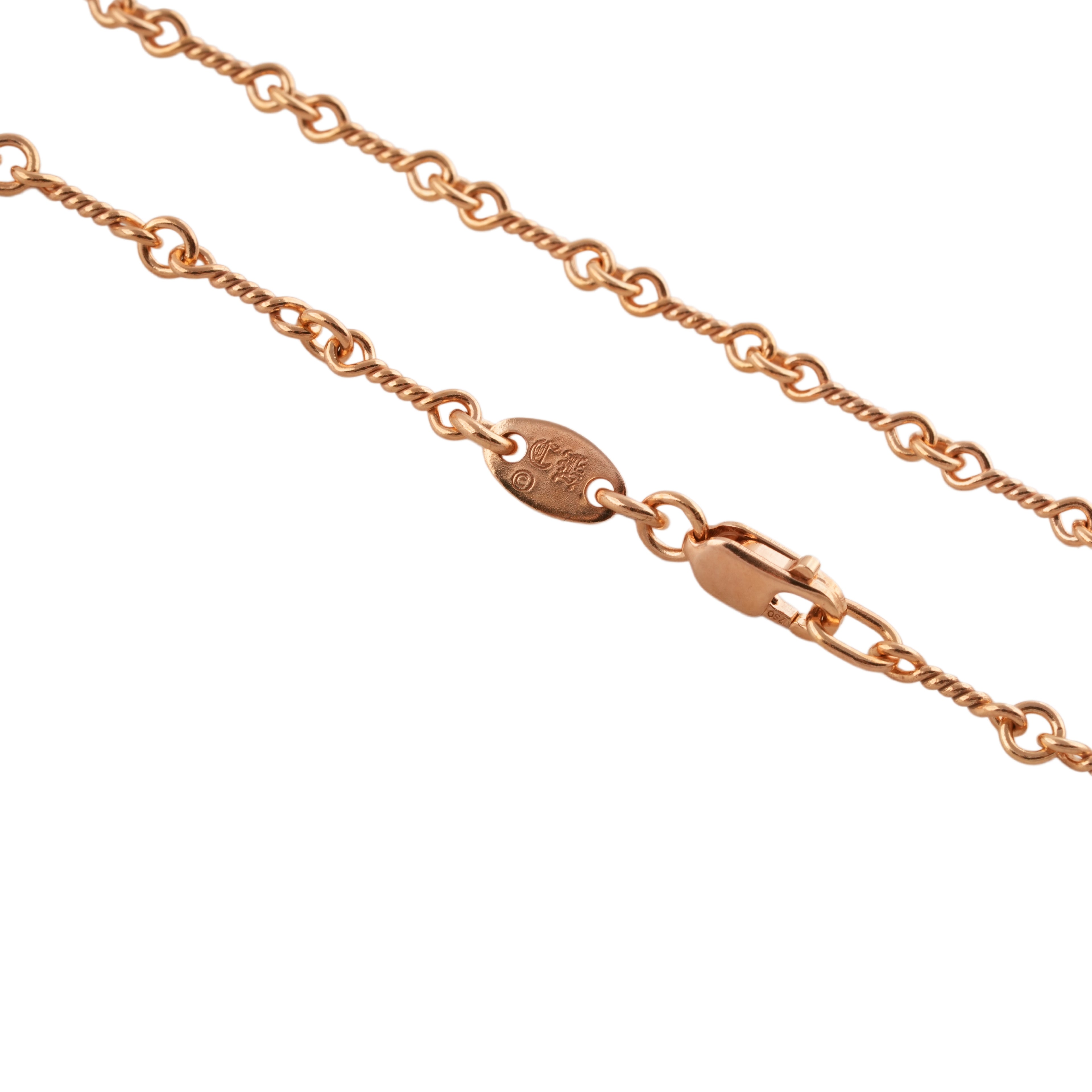 22k Twist Chain Necklace (20inch) #00475