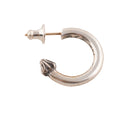 Plain Cross Nail Hoop Earring — Chrome Hearts