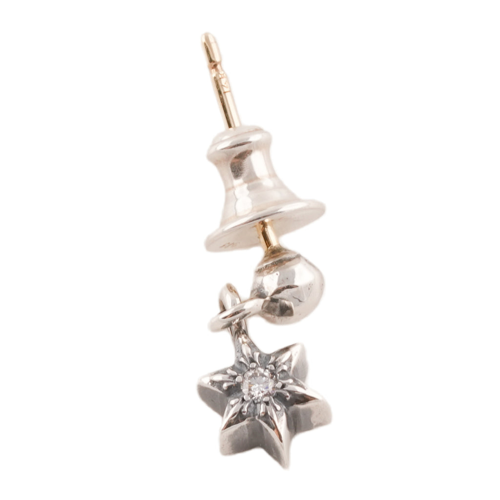 Diamond 6-Point Star Stack Drop Earring