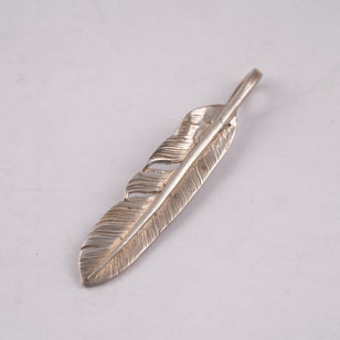 Silver Feather Pendant (Right)(L) #00137
