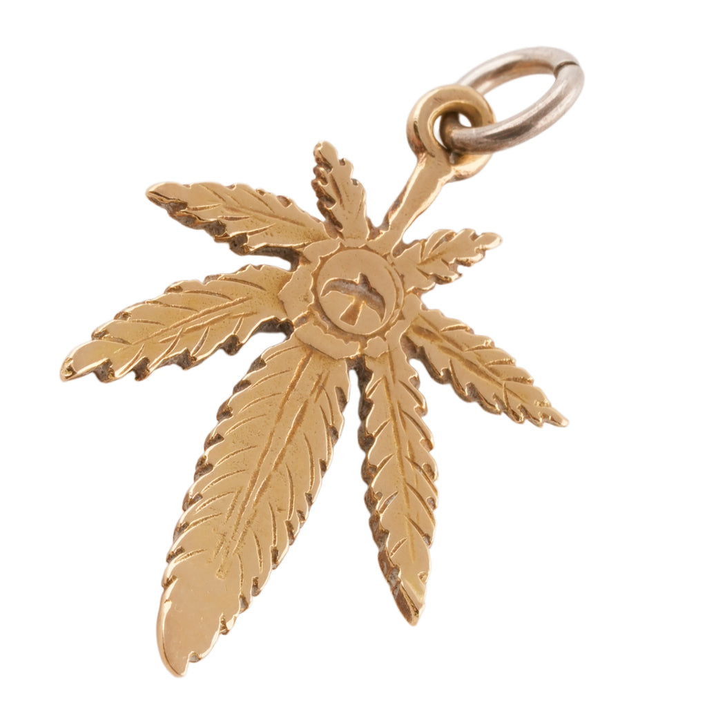 Gold Hemp Leaf (L)
