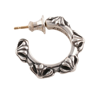 Cross Band Hoop Earring