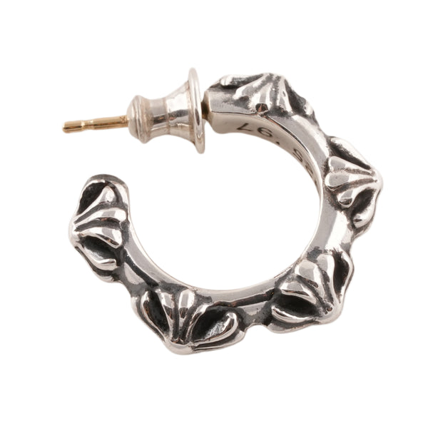 Cross Band Hoop Earring