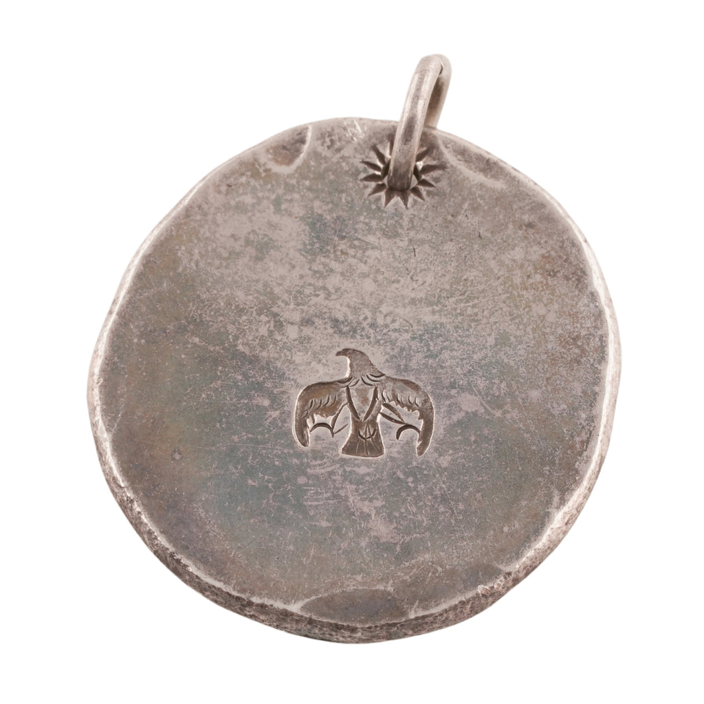 Eight-Ray Sun&Eagle Stamp Silver Medallion (M) (Goro-Stamped Custom)