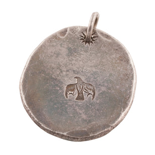 Eight-Ray Sun&Eagle Stamp Silver Medallion (M) (Goro-Stamped Custom)