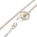 Eagle Silver Hook & Gold Eagle Stamp Silver Wheel Thick Square Chain Necklace (20inch) — Goro's