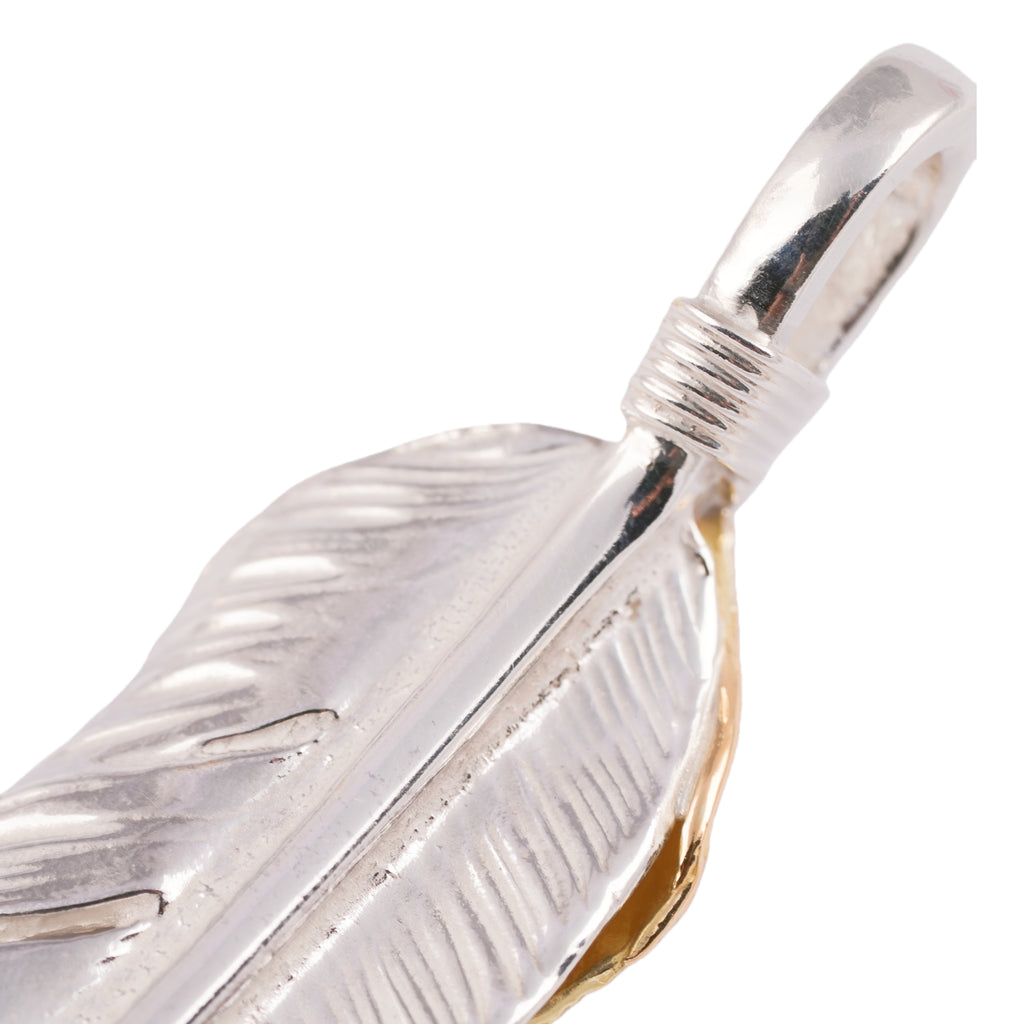 Gold Top Silver Feather (Left)(XL) #00178