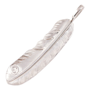Gold Stamp Silver Feather (Left)(XL) #00187