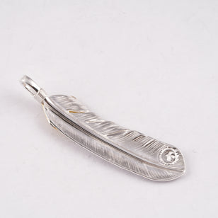 Gold Top Silver Feather (Right)(XL) #00175
