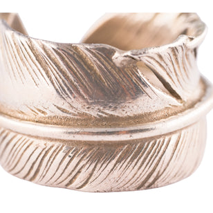 Plain Feather Silver Ring (Right) (US7.75)