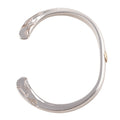 Eagle Head Silver Cuff w/ Gold Stamp (M) — Goro's
