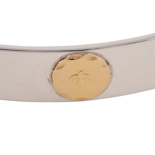 Gold Eagle Stamp Flat Silver Cuff (M) (7inch) #00307