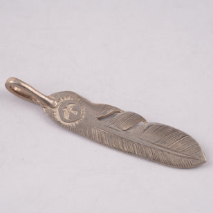 Silver Feather Pendant (Right)(L) #00137
