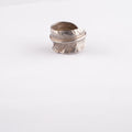 Plain Feather Silver Ring (Left) (US6.5) — Goro's