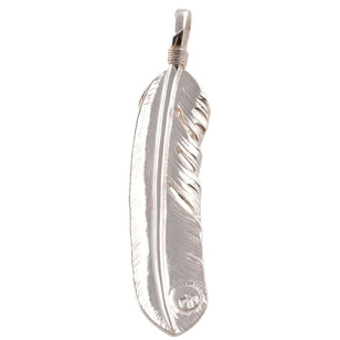 Layered Top Silver Feather (Right)(XL) #00540