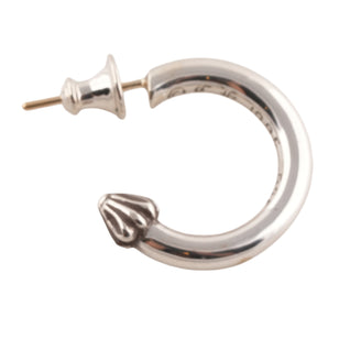 Plain Cross Nail Hoop Earring #00223