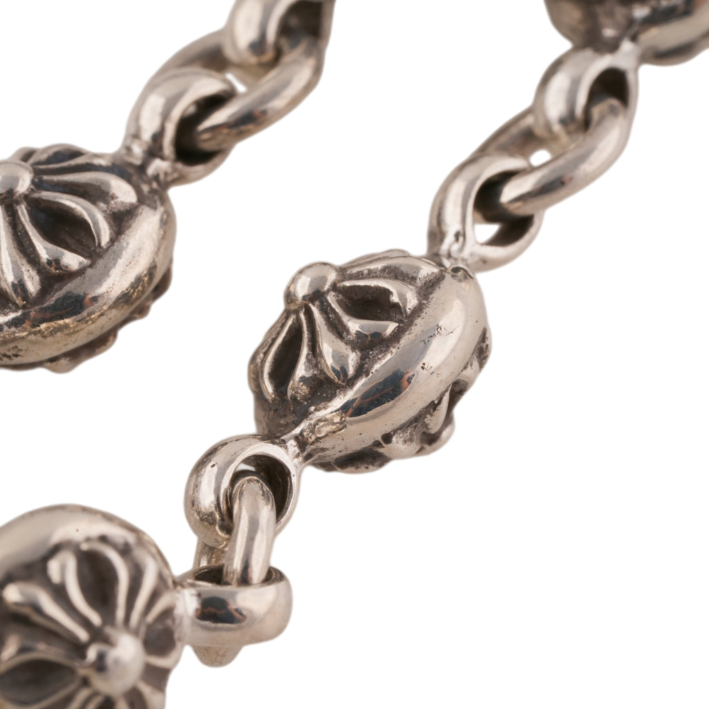 CH Cross + Cross Ball Necklace (Integrated) (20inch)