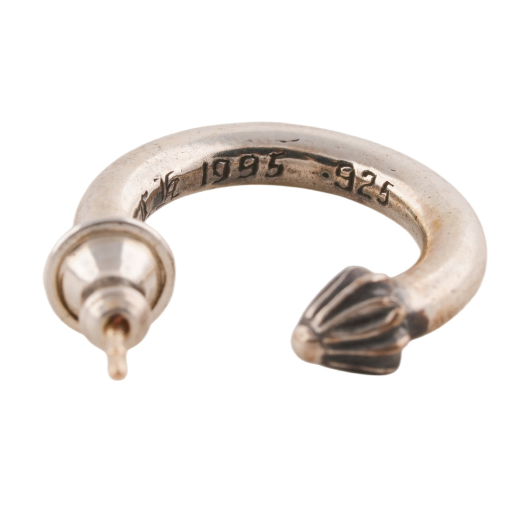 Plain Cross Nail Hoop Earring #00407